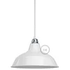 Image de creative cables Abat-Jour Bistrot E27 en métal Peint, diamètre 30 cm - Blanc