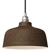 Image de Abat-jour Coupe Materia en céramique - Made in Italy - Effet corten - Blanc