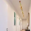 Image de Kit Linear Filé system - avec câbles pour guirlande lumineuse de 5 mètres et 7 composants en bois pour intérieur - CF10