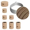 Image de Kit Linear Filé system - avec câbles pour guirlande lumineuse de 5 mètres et 7 composants en bois pour intérieur - CM27