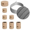 Image de Kit Linear Filé system - avec câbles pour guirlande lumineuse de 5 mètres et 7 composants en bois pour intérieur - CZ04