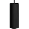 Image de creative cables Suspension fabriquée en Italie avec câble Textile, Abat-Jour Tub-E14 et Finition en métal - sans Ampoule, Noir