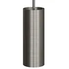 Image de creative cables Suspension fabriquée en Italie avec câble Textile, Abat-Jour Tub-E14 et Finition en métal - avec Ampoule, Titane satiné