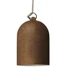 Image de creative cables Abat-Jour Cloche Mini XS en céramique - Made in Italy - Effet corten - Blanc