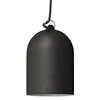 Image de creative cables Abat-Jour Cloche Mini XS en céramique - Made in Italy - Tableau Noir - Blanc
