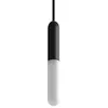 Image de Suspension fabriquée en Italie avec Cable Textile et Finition en métal avec Douille E14 P-Light - sans Ampoule, Noir