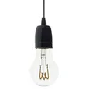 Image de creative cables - Suspension fabriquée en Italie avec câble textile et finition porcelaine colorée - Sans ampoule, Noir