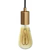 Image de creative cables - Suspension fabriquée en Italie avec câble textile et finition métal satiné - Sans ampoule, Bronze satiné