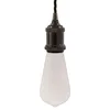 Image de creative cables - Suspension fabriquée en Italie avec câble textile torsadé et douille en aluminium - Sans ampoule, Perle noire