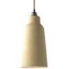 Image de creative cables - Suspension fabriquée en Italie avec câble Textile, Abat-Jour Bouteille en céramique et Finition en métal - sans Ampoule, Gris Tourterelle à Rayures- Blanc