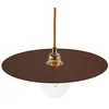 Image de creative cables - Suspension fabriquée en Italie avec câble Textile, Abat-Jour Oversize Ellepi et Finition en métal - avec Ampoule, Effet corten