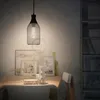 Image de creative cables - Suspension fabriquée en Italie avec câble Textile, Abat-Jour Bouteille Jéroboam et Finition en métal - avec Ampoule, Noir