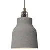Image de creative cables - Suspension fabriquée en Italie avec câble Textile, Abat-Jour Vase en céramique et Finition en métal - avec Ampoule, Effet Ciment - Blanc