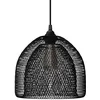 Image de creative cables - Suspension fabriquée en Italie avec câble Textile, Abat-Jour Ghostbell XL et Finition en métal - sans Ampoule, Noir