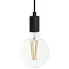Image de creative cables - Suspension fabriquée en Italie avec câble textile et finition en métal - Sans ampoule, Noir