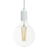 Image de creative cables - Suspension fabriquée en Italie avec câble textile et finition en métal - Sans ampoule, Blanc