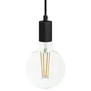 Image de creative cables - Suspension fabriquée en Italie avec câble textile et finition en métal - Avec ampoule, Noir