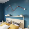 Image de Kit Wiggle Filé system - avec câbles pour guirlande lumineuse de 3 mètres et 5 composants en bois verni blanc pour intérieur - CF15