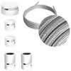 Image de Kit Wiggle Filé system - avec câbles pour guirlande lumineuse de 3 mètres et 5 composants en bois verni blanc pour intérieur - CM02
