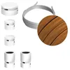 Image de Kit Wiggle Filé system - avec câbles pour guirlande lumineuse de 3 mètres et 5 composants en bois verni blanc pour intérieur - CM22