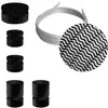 Image de Kit Wiggle Filé system - avec câbles pour guirlande lumineuse de 3 mètres et 5 composants en bois verni noir pour intérieur - CZ04