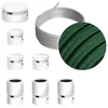 Image de Kit Linear Filé system - avec câbles pour guirlande lumineuse de 5 mètres et 7 composants en bois verni blanc pour intérieur - CM21