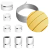 Image de Kit Linear Filé system - avec câbles pour guirlande lumineuse de 5 mètres et 7 composants en bois verni blanc pour intérieur - CM10