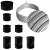 Image de Kit Linear Filé system - avec câbles pour guirlande lumineuse de 5 mètres et 7 composants en bois verni noir pour intérieur - CM02