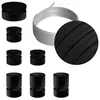 Image de Kit Linear Filé system - avec câbles pour guirlande lumineuse de 5 mètres et 7 composants en bois verni noir pour intérieur - CM04