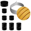 Image de Kit Linear Filé system - avec câbles pour guirlande lumineuse de 5 mètres et 7 composants en bois verni noir pour intérieur - CM05