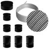 Image de Kit Linear Filé system - avec câbles pour guirlande lumineuse de 5 mètres et 7 composants en bois verni noir pour intérieur - CZ04