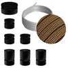 Image de Kit Linear Filé system - avec câbles pour guirlande lumineuse de 5 mètres et 7 composants en bois verni noir pour intérieur - CZ22