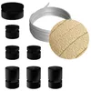 Image de Kit Linear Filé system - avec câbles pour guirlande lumineuse de 5 mètres et 7 composants en bois verni noir pour intérieur - CN06