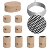 Image de Kit Symmetric Filé system - avec câbles pour guirlande lumineuse de 5 mètres et 9 composants en bois pour intérieur - CZ04