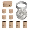 Image de Kit Symmetric Filé system - avec câbles pour guirlande lumineuse de 5 mètres et 9 composants en bois pour intérieur - ECC37