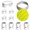 Image de Kit Symmetric Filé system - avec câbles pour guirlande lumineuse de 5 mètres et 9 composants en bois verni blanc pour intérieur - CF10