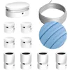 Image de Kit Symmetric Filé system - avec câbles pour guirlande lumineuse de 5 mètres et 9 composants en bois verni blanc pour intérieur - CM17