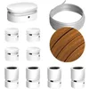Image de Kit Symmetric Filé system - avec câbles pour guirlande lumineuse de 5 mètres et 9 composants en bois verni blanc pour intérieur - CM22