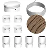 Image de Kit Symmetric Filé system - avec câbles pour guirlande lumineuse de 5 mètres et 9 composants en bois verni blanc pour intérieur - CM27