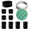 Image de Kit Symmetric Filé system - avec câbles pour guirlande lumineuse de 5 mètres et 9 composants en bois verni noir pour intérieur - CH69