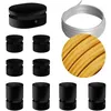 Image de Kit Symmetric Filé system - avec câbles pour guirlande lumineuse de 5 mètres et 9 composants en bois verni noir pour intérieur - CM05