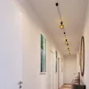 Image de Kit Symmetric Filé system - avec câbles pour guirlande lumineuse de 5 mètres et 9 composants en bois verni noir pour intérieur - ECC37