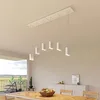 Image de creative cables Suspension à 6 Bras avec XXL Rose-One rectangulaire 675 mm complète avec câble Textile et Abat-Jour en métal Tub-E14 - Blanc Mat Dibond, sans Ampoule