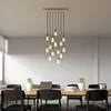 Image de creative cables - Suspension à 14 Bras avec XXL Rose-One rectangulaire 675 mm complète avec câble Textile et Finitions en métal - Blanc Mat Dibond, sans Ampoule
