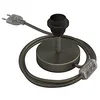 Image de creative cables Alzaluce pour Abat-Jour - Lampe de Table en métal - 5 cm, Titane satiné