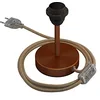 Image de creative cables Alzaluce pour Abat-Jour - Lampe de Table en métal - 10 cm, Cuivre satiné