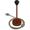 Image de creative cables Alzaluce pour Abat-Jour - Lampe de Table en métal - 25 cm, Cuivre satiné