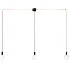 Image de creative cables - Spider - Lampe Suspension Multiple 3 Bras Made in Italy avec câble Textile et Finitions en métal - Monté, avec Ampoule, Noir