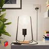Image de creative cables Taché Metal, Lampe de Table avec câble Textile, Interrupteur et fiche Bipolaire - sans Ampoule, Zig Zag Gris foncé avec câble Gris foncé