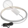 Image de Snake Eiva Elegant, Lampe d'extérieur portative, 5 m de câble Textile, Douille étanche IP65 et fiche - sans Ampoule, Blanc
